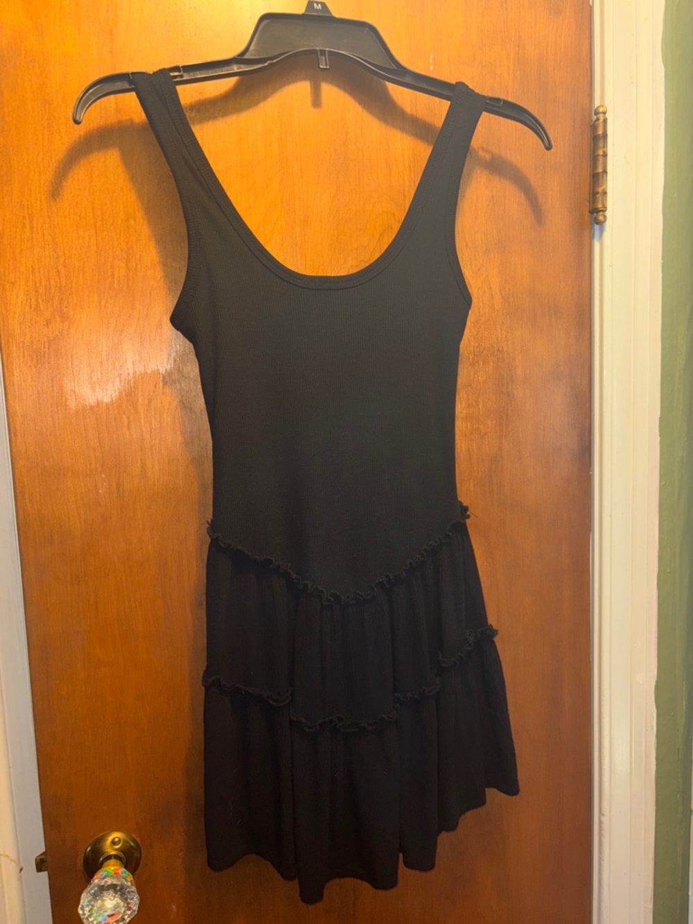Wallflower Black Tiered Tank Dress/Romper
